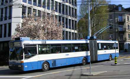 Mercedes O405GTZ VBZ trolleybus